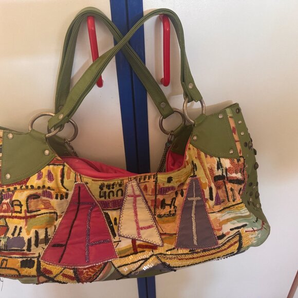 Mary Frances colorful sailing themed handbag - Picture 2 of 3